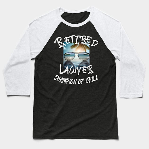 Retired Lawyer Baseball T-Shirt by Alpha Omega Expression